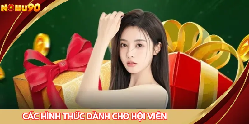 Các hình thức dành cho hội viên tại trang web phổ biến